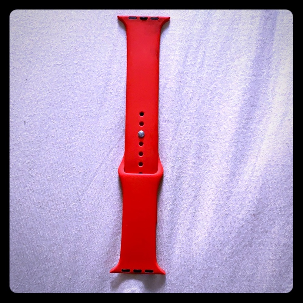 Red apple iWatch band